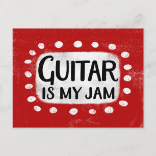 Postal La guitarra es mi Jam Postcard