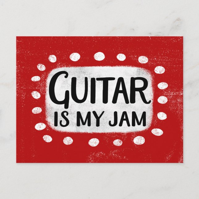 Postal La guitarra es mi Jam Postcard (Anverso)
