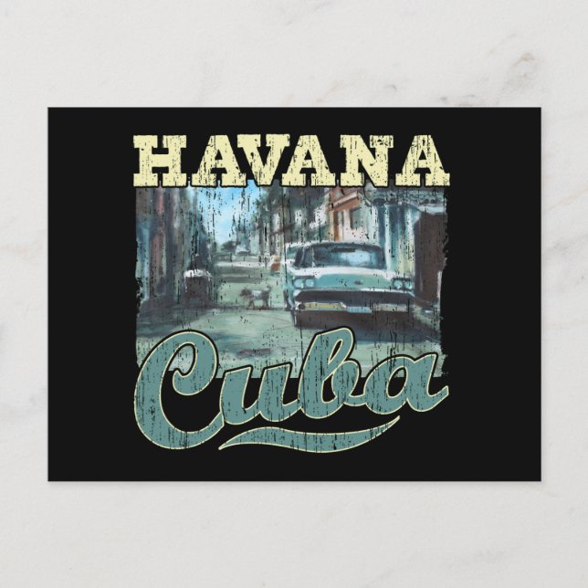 Postal La Habana Cuba Graffiti Street Art - Love Habana (Anverso)