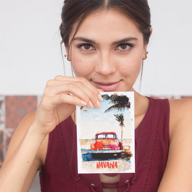 Postal La Habana Rusa Cuba Vintage (rustic havanna cuba travel postcard)