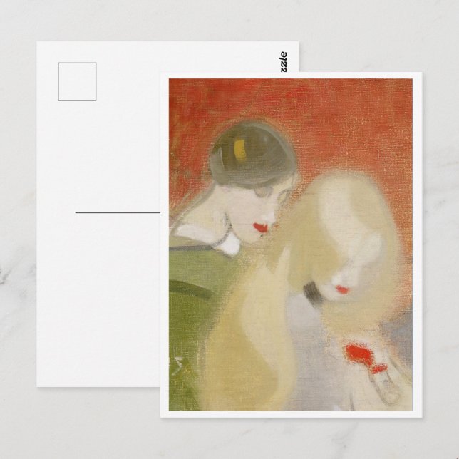 Postal La herencia familiar, Helene Schjerfbeck (Anverso / Reverso)