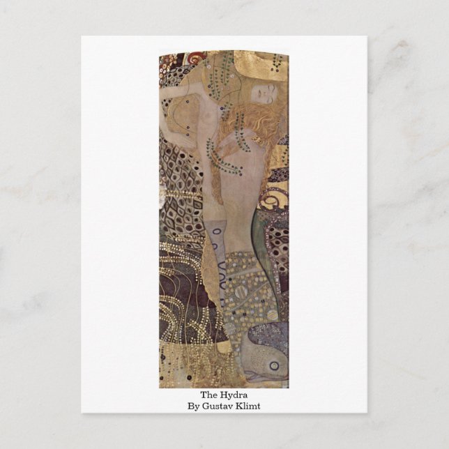 Postal La Hidra De Gustav Klimt (Anverso)