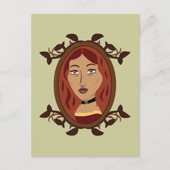 Postal La hija de Bowyer (Anverso)