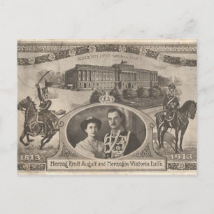 Postal La hija del matrimonio Kaiser Wilhelm de Alemania 