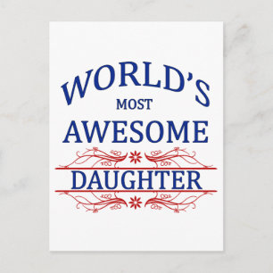 Postal La hija más asombrosa del mundo