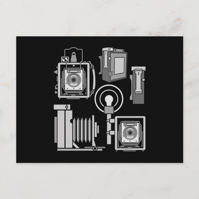 Postal La historia de la cámara es graciosa. (Anverso)