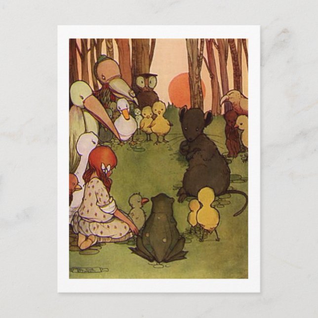 Postal La historia de los bigotes (Anverso)