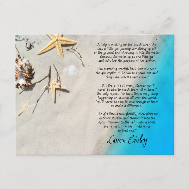 Postal La historia de los Starfish (Anverso)