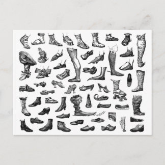 Postal La historia de los zapatos