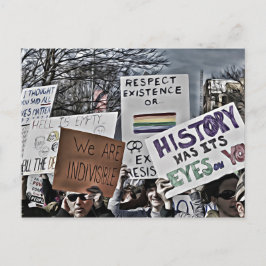 Postal La historia tiene los ojos puestos en ti