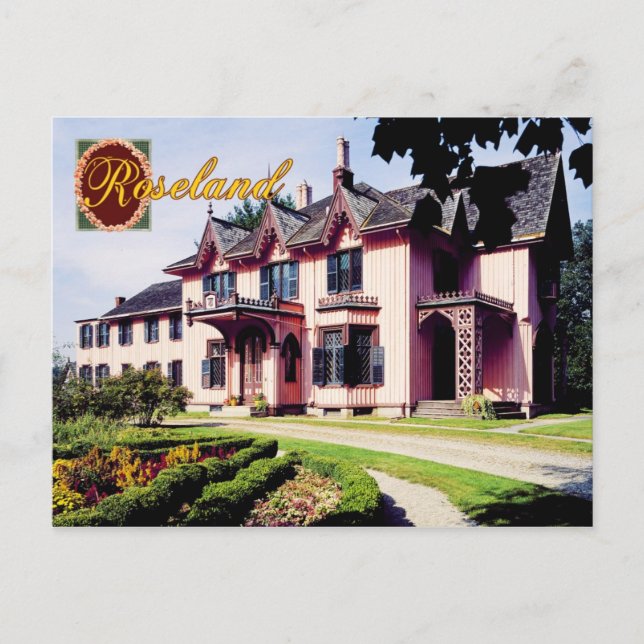 Postal La histórica casa de campo de Roseland, Connecticu (Anverso)