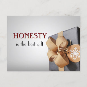 Postal La honestidad es el mejor regalo