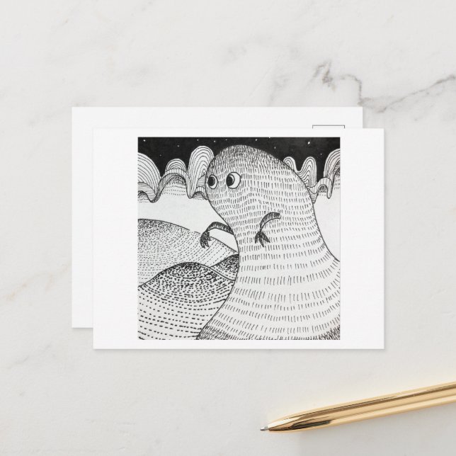 Postal La hora de brujería (Anverso/Reverso In Situ)