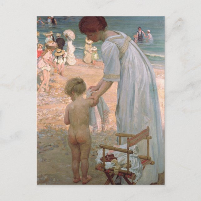 Postal La Hora del Baño (Anverso)