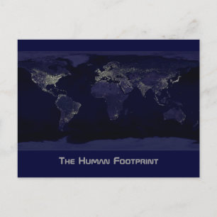 Postal La huella humana