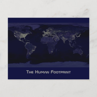 Postal La huella humana
