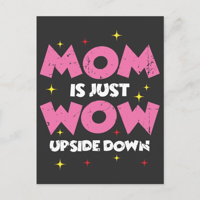 Postal La idea de regalo del Día de la Madre MoM signific (Anverso)