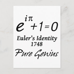 Postal La identidad de Euler