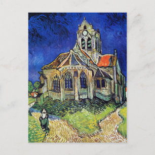 Postal La iglesia de Vincent van Gogh en Auvers