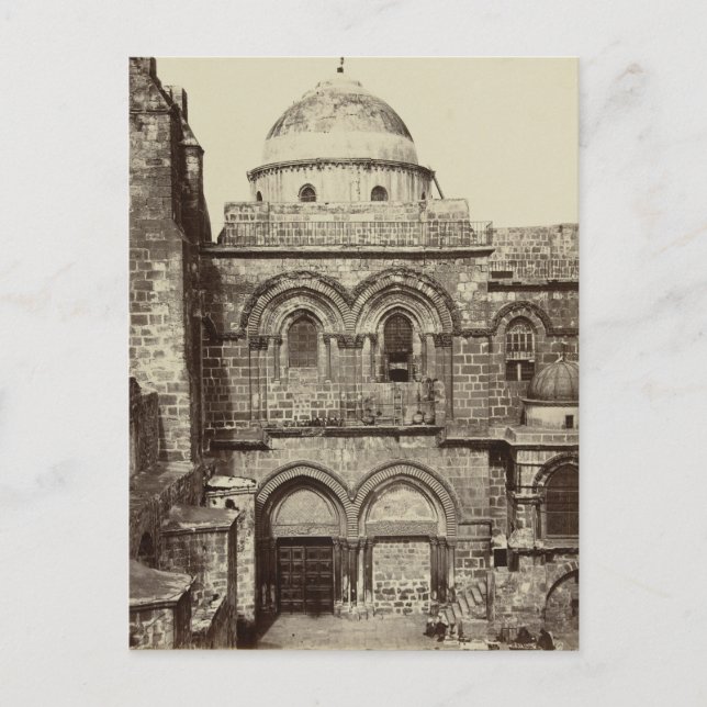 Postal La Iglesia del Santo Sepulcro en Jerusalén (Anverso)