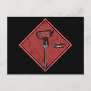 Postal La ignorancia es bliss - geek tendencioso