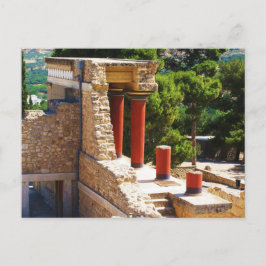 Postal La imagen del Palacio Minoano de Knossos