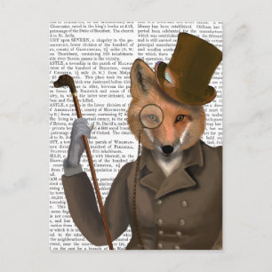 Postal La impresión de Bounder Fox