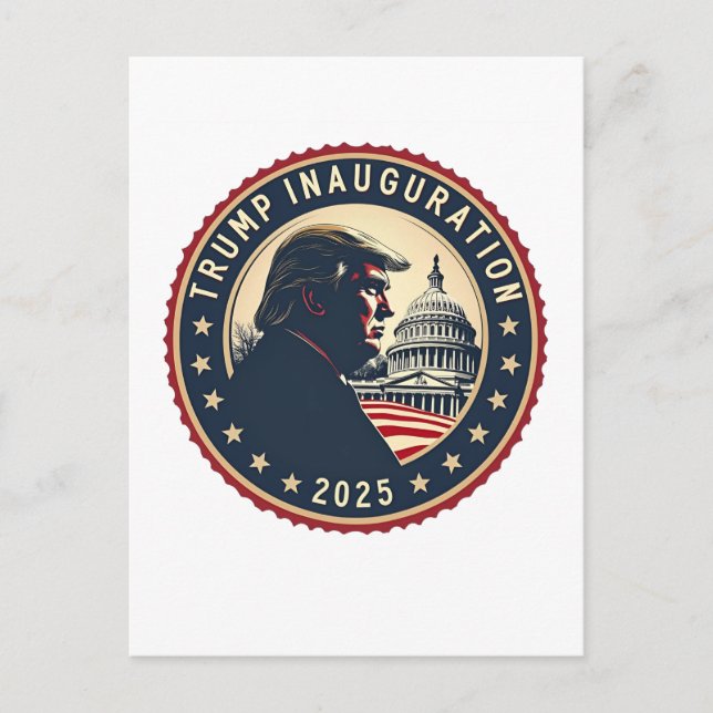 Postal La inauguración de Trump en 2025 Orgullosa Maga (Anverso)