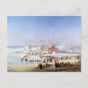 Postal La inauguración del Canal de Suez