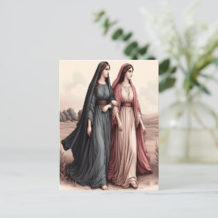 Postal La incansable dedicación de Ruth en un humilde via