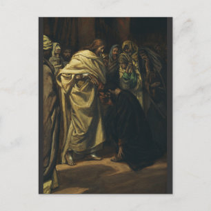 Postal La incredulidad de Santo Tomás por James Tissot