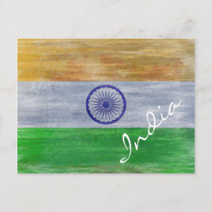 Postal La India apenó la bandera india