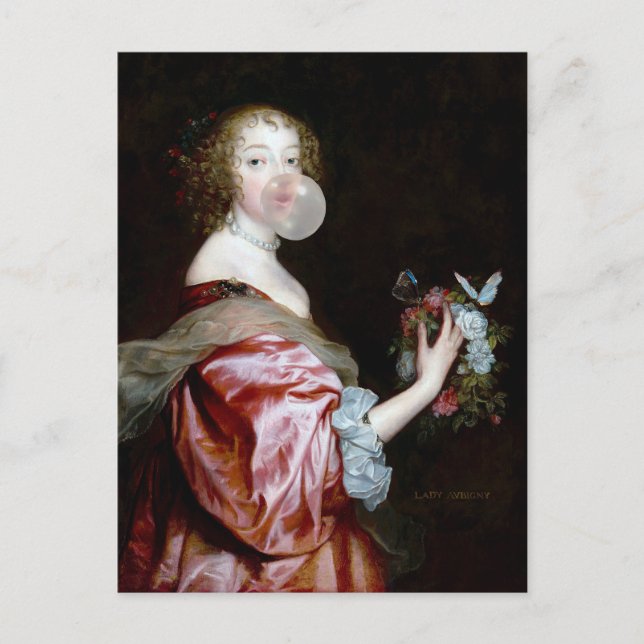 Postal La inesperada llegada de las mariposas (Anverso)