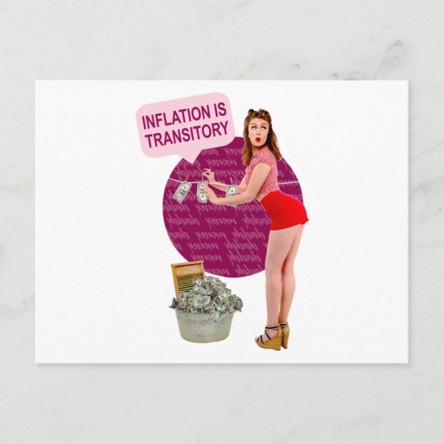 Postal La inflación es transitoria (Anverso)