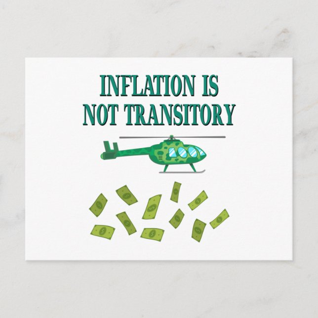Postal La inflación no es transitoria (Anverso)