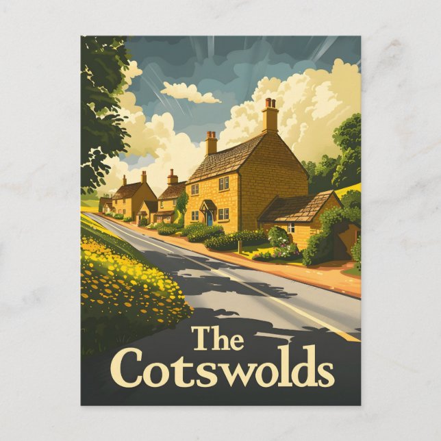 Postal La Inglaterra de los Cotswolds (Anverso)