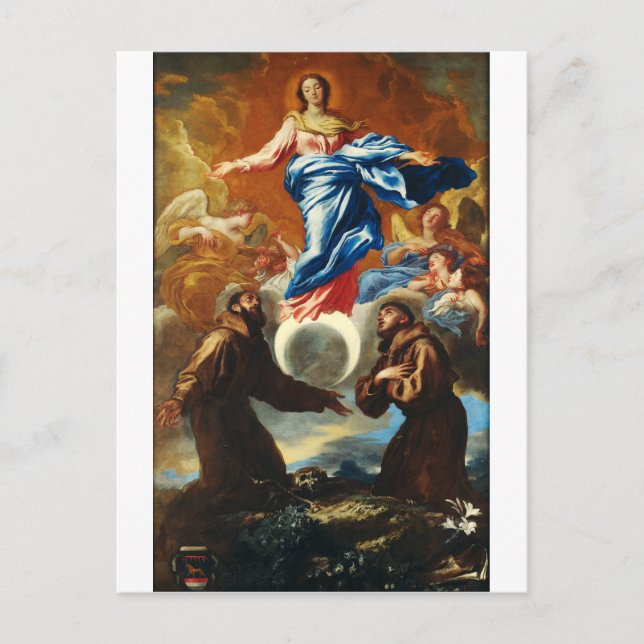 Postal La inmaculada concepción de la Virgen María (Anverso)