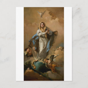 Postal La Inmaculada Concepción por Giovanni Tiepolo