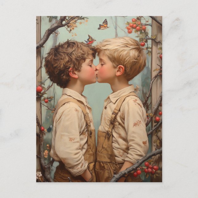 Postal La inocencia en flor (Anverso)