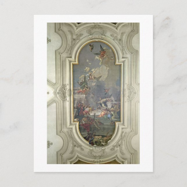 Postal La Institución del Rosario por Santo Domingo (fres (Anverso)