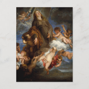 Postal La intercesión de San Rosario para los afectados p