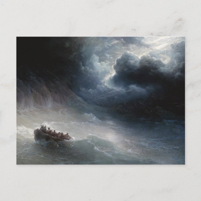 Postal La ira de los mares (Anverso)