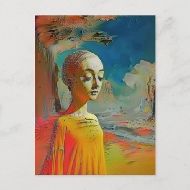 Postal La irrealidad de todo (Anverso)