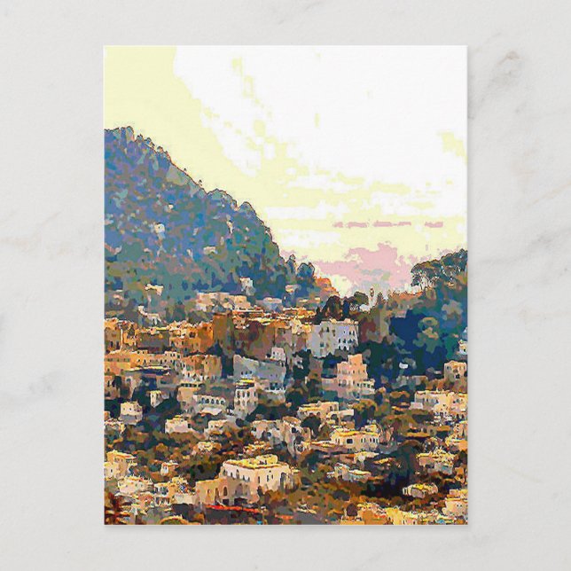 Postal La isla de Capri (Anverso)