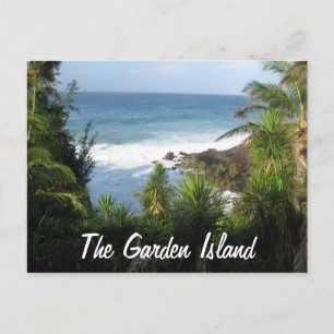 Postal la isla del jardín