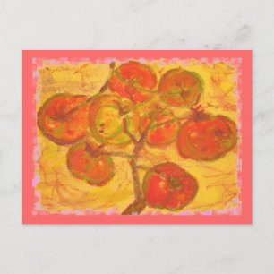 Postal la jardinería es buena terapia y se toman tomates