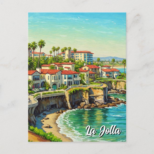 Postal La Jolla California Travel (Anverso)