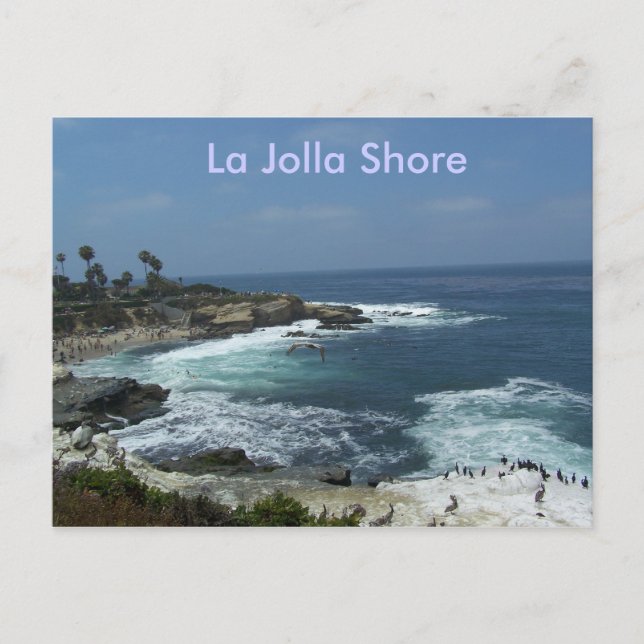 Postal La jolla Shore (Anverso)