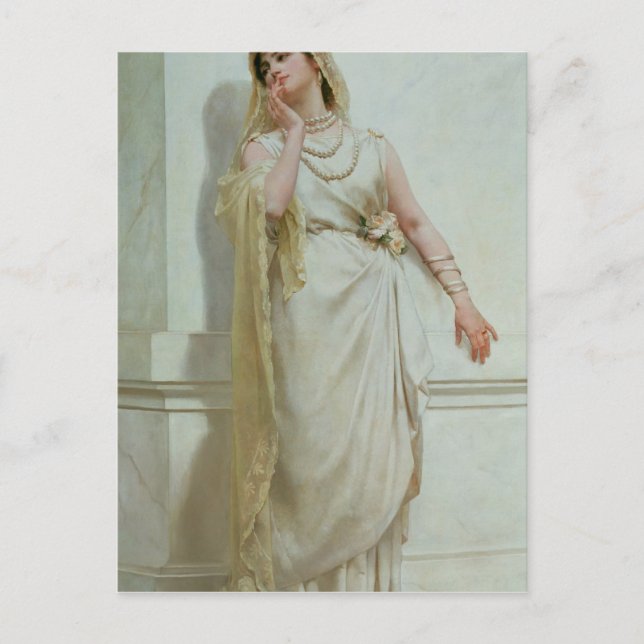 Postal La joven novia, 1883 (Anverso)