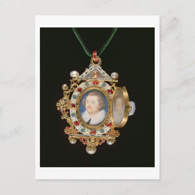 Postal La Joya Gresley, con retratos en miniatura de Sir (Anverso)